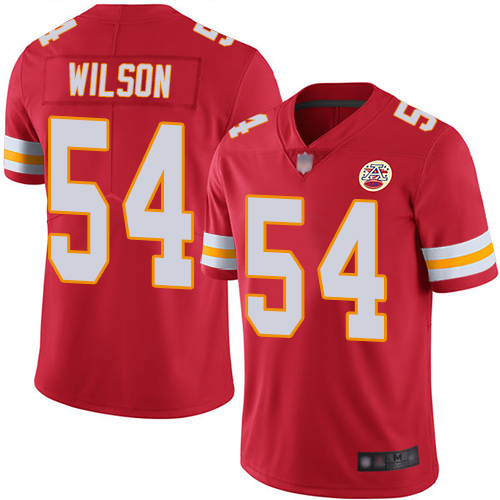 Men Kansas City Chiefs #54 Wilson Damien Red Team Color Vapor Untouchable Limited Player Nike NFL Jersey